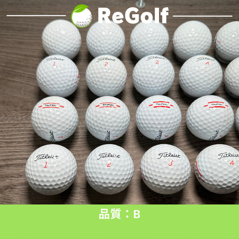 【中古】 【送料無料】 ロストボール タイトリスト Trufeel トゥルーフィール ホワイト 年式混合 20球 Bランク ゴルフボール リゴルフ